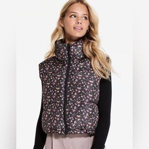 Floral Quilted Puffer Vest-Aeropostale